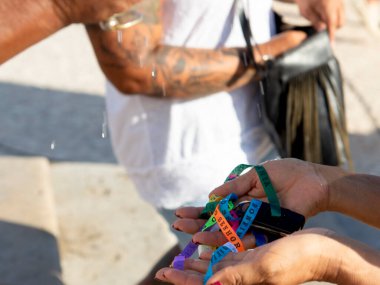 Salvador, Bahia, Brezilya - 4 Ocak 2019: 2019 'un ilk Cuma gününü Igreja do Senhor do Bonfim' de kutluyoruz.