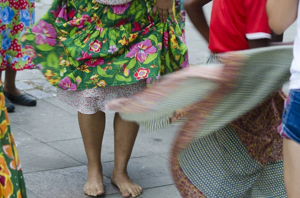 Salvador Bahía Brasil Diciembre 2015 Mujeres Bailando Tradicional Samba Roda — Foto de Stock