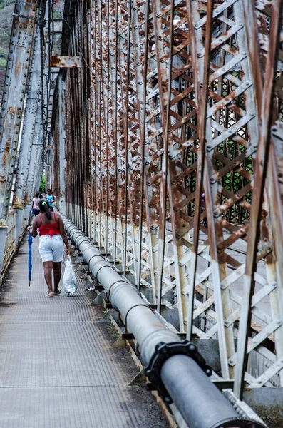 Cachoeira Bahia Brazil January 2016 Detailed Part Historic Iron Bridge — Stock Photo, Image