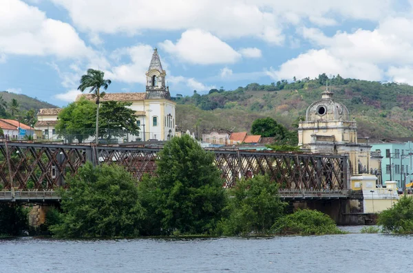 Кашуэйра Баия Бразилия Января 2016 Года Вид Исторический Железный Мост — стоковое фото