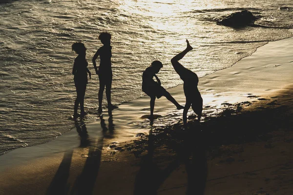 Salvador Bahia Brasil Octubre 2020 Gente Divierte Famosa Playa Ondina — Foto de Stock