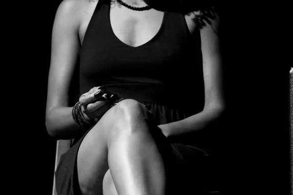 キャラクターを表す劇場の女優の足と手の詳細 サルバドール バイア ブラジル — ストック写真