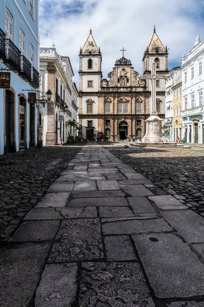 萨尔瓦多 巴西巴伊亚州巴伊亚州 2020年7月19日 巴西巴伊亚州萨尔瓦多市历史中心Pelourinho — 图库照片