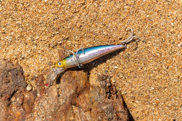 Metallköder Zum Angeln Auf Dem Boden Strand Boca Rio Salvador — Stockfoto