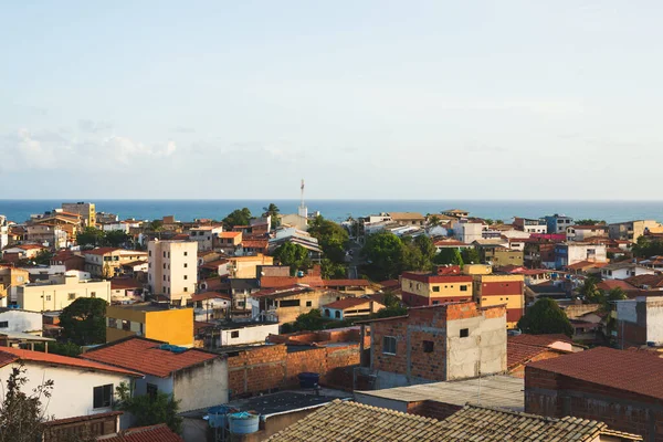 Vista Urbana Della Città Dall Alto Contro Cielo Limpido Città — Foto Stock