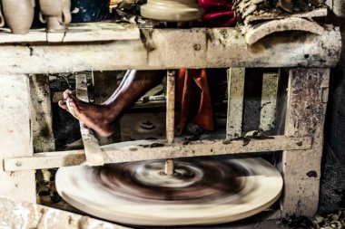 Maragogipinho, Bahia, Brezilya - 26 Ekim 2018: Latin Amerika 'nın en büyük merkezinde seramik yapma sanatı. Maragogipinho, Bahia, Brezilya Aratuipe şehri..