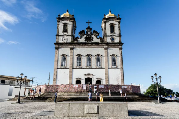 ブラジル バヒア州サルバドール2020年7月25日 サルバドル市のイグレヤ ボンフィム Igreja Bonfim として知られるセンホール ボンフィム大聖堂の眺め — ストック写真