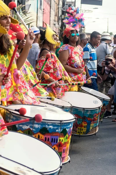 Salvador Bahia Brazília Július 2015 Zenészek Láthatók Bahia Függetlenségi Parádén — Stock Fotó