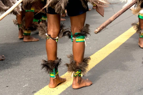 Salvador Bahia Brazília 2015 Július Őslakosok Salvadori Lapinha Negyedben Rendezett — Stock Fotó