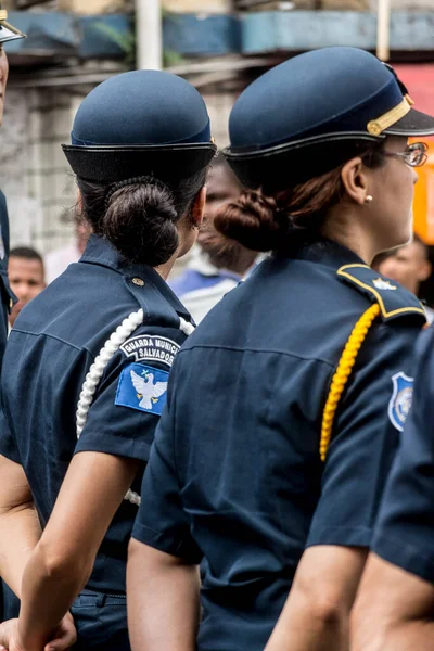 Salvador Bahia Brasile Luglio 2015 Personale Militare Viene Visto Durante — Foto Stock