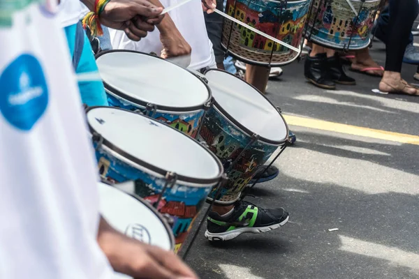 Salvador Bahia Brasilien Juli 2015 Musiker Während Der Bahia Unabhängigkeitsparade — Stockfoto