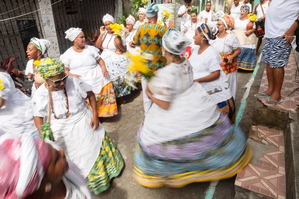 Saubara Bahia Brazil June 2020 Candomble Members Dancing Singing Religious — Stock Photo, Image