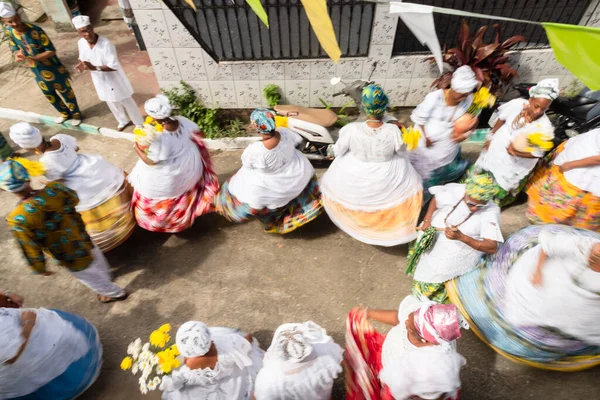 Saubara Bahia Brasil Junho 2020 Membros Candomble Dançando Cantando Festival — Fotografia de Stock