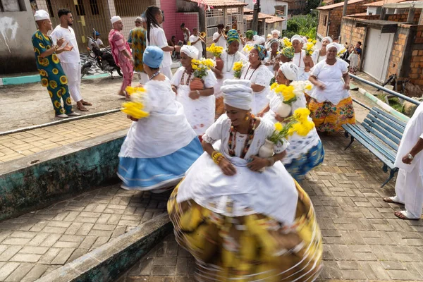 Saubara Bahia Brazil June 2020 Candomble Members Dancing Singing Religious — Stock Photo, Image