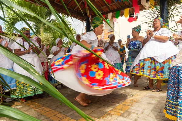 Saubara Bahia Brazil June 2020 Candomble Members Dancing Singing Religious — Stock Photo, Image