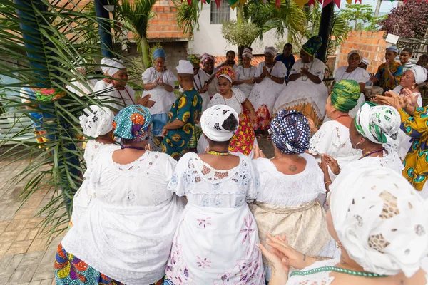 Saubara Bahia Brazil June 2020 Candomble Members Dancing Singing Religious — Stock Photo, Image