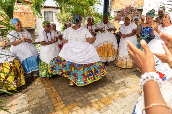 Saubara Bahia Brazil June 2020 Candomble Members Dancing Singing Religious — Stock Photo, Image