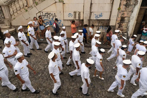 Salvador Bahia Brazil July 2022 Group Military Personnel Armed Forces — Photo