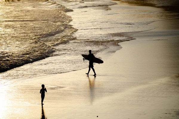 Salvador Bahia Brazil November 2021 People Walking Divertindo Sand Rio — Stock fotografie