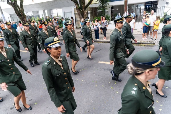 Salvador Bahia Brazil September 2022 Brazilian Army Officers Parading Independence — 图库照片