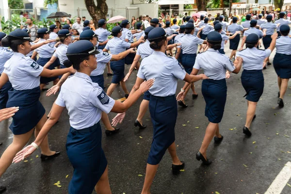 Salvador Bahia Brazil September 2022 Female Soldiers Brazilian Air Force — Stockfoto