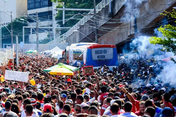 Salvador Bahia Brazil April 2018 Esporte Clube Bahia Οπαδοί Που — Φωτογραφία Αρχείου