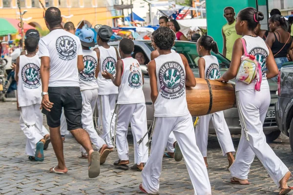 Nazare Das Farinhas Bahia Brasil Marzo 2016 Grupo Practicantes Capoeira —  Fotos de Stock