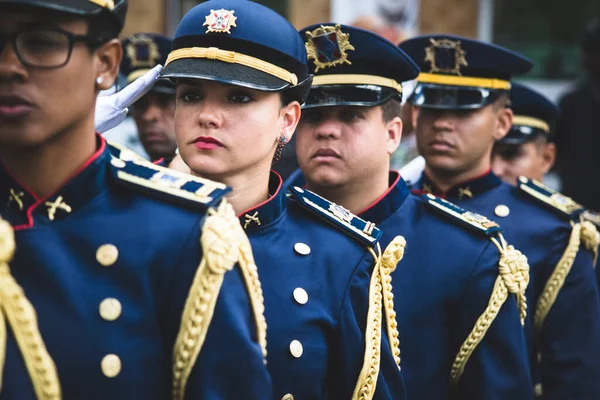 Salvador Bahia Brazil September 2016 Military Personnel Formation Military Parade — Stockfoto