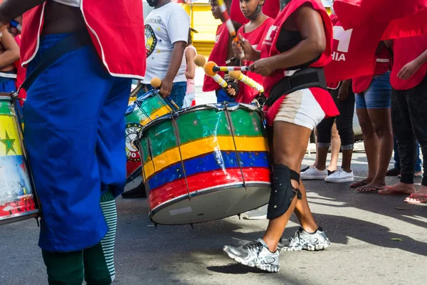 Сальвадор Баия Бразилия Ноября 2021 Года Бразильские Музыканты Протестуют Играя — стоковое фото