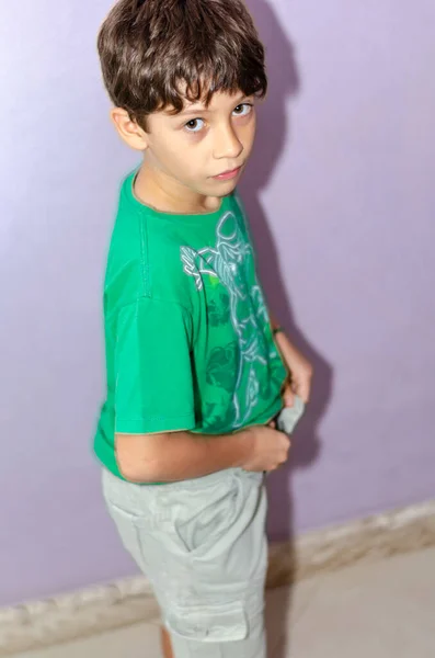 Portrait Enfant Joyeux Ludique Regardant Caméra Concept Bonheur Salvador Bahia — Photo