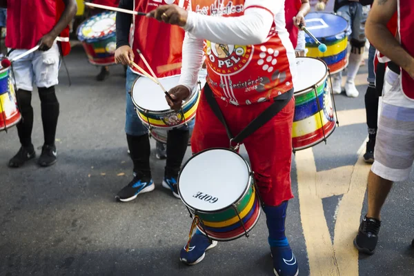 Salvador Bahia Brazylia Kwietnia 2022 Brazylijscy Muzycy Protestujący Przeciwko Skrajnie — Zdjęcie stockowe