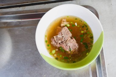 Spicy pork ribs soup, known in Thai as 