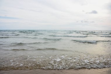 Sahildeki kum arka plan için doğaldır.