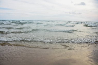 Sahildeki kum arka plan için doğaldır.