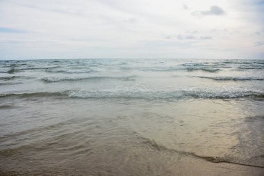 Sahildeki kum arka plan için doğaldır.