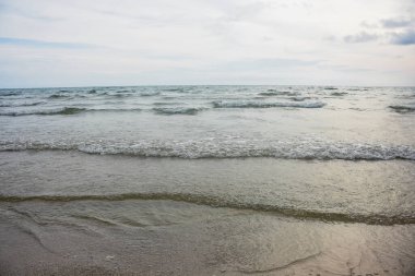 Sahildeki kum arka plan için doğaldır.