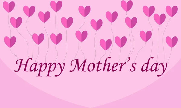 happy mothers day card vector
