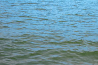 Rangamati Bangladeş 'teki güzel Kaptai Gölü. Mavi su dalgası dokusu arkaplanı