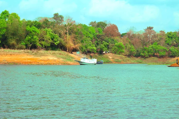 Вид Озеро Каптай Рангамати Бангладеш Красивое Чистое Озеро Каптай Видом — стоковое фото
