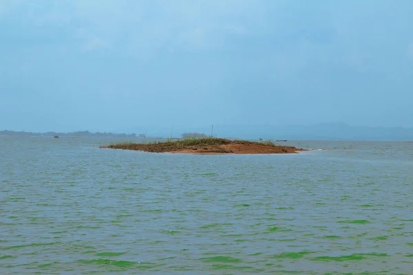 Вид Озеро Каптай Рангамати Бангладеш Красивое Чистое Озеро Каптай Видом — стоковое фото