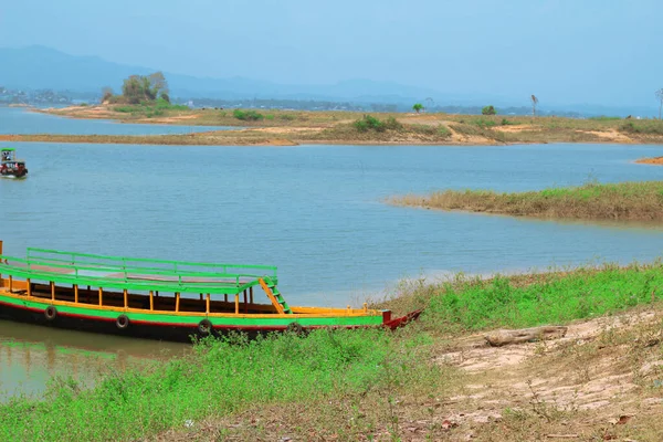 Amazing Colorful View Beautiful Boat Kaptai Lake Rangamati Bangladesh — Zdjęcie stockowe