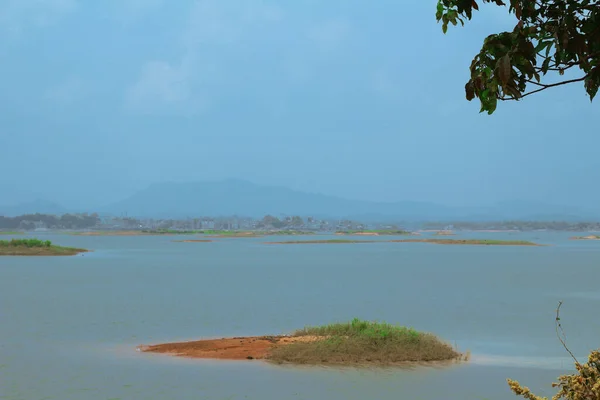 Kilátás Kaptai Tóra Rangamati Banglades Gyönyörű Tiszta Kaptai Kilátással Hegyekre — Stock Fotó