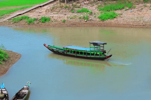 Amazing Colorful View Beautiful Boat Kaptai Lake Rangamati Bangladesh — Stock Photo, Image