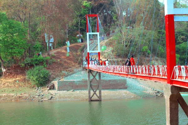 Hanging Bridge Rangamati Bangladesh Most Popular Tourist Spot Rangamati — Stock Photo, Image
