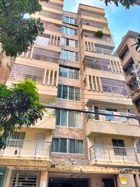 Mimari yapı. Gökdelen modern lüks apartman binası