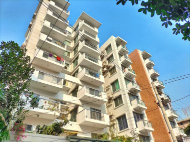 Mimari yapı. Gökdelen modern lüks apartman binası