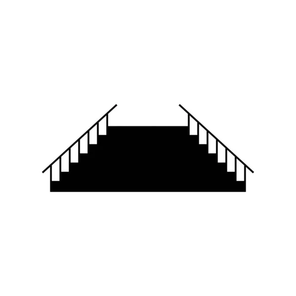 Leitersymbol Treppen Symbol — Stockvektor