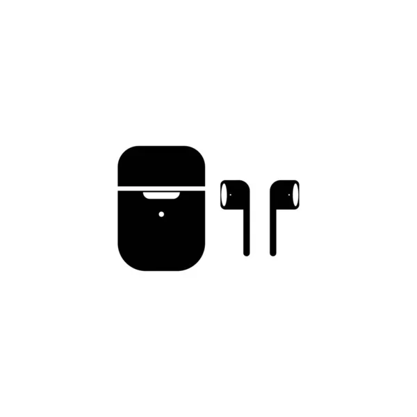 无线耳机和存储箱标志 — 图库矢量图片