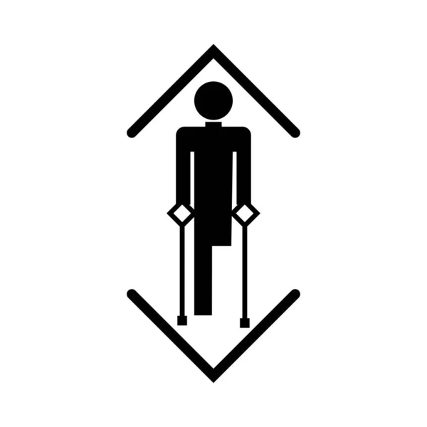 Aufzug Für Behinderte — Stockvektor