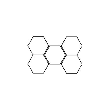 Altıgenler, bal peteği işareti. Geometrik şekiller